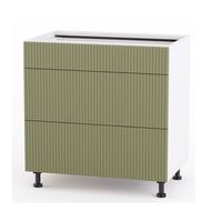 AUSTIN KU-D80S3 Szafka 80 cm dolna fronty MDF frezowane pionowo