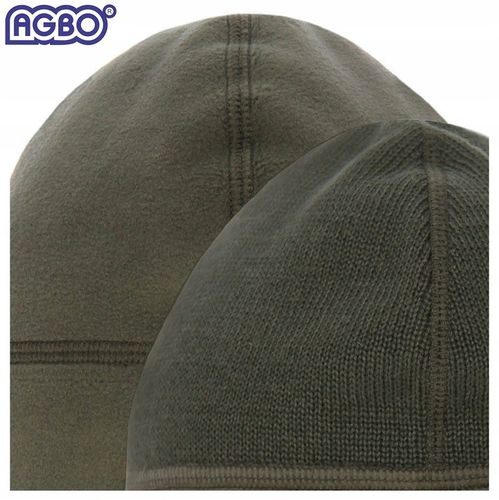 CZAPKA ZIMOWA WOJSKOWA WP WZ.420Z-MON Wełna MERINO Dwustronna Olive na Arena.pl