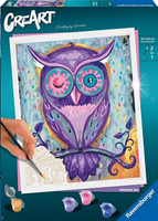 CREART MALOWANKA SOWA FARBKI PĘDZEL RAVENSBURGER