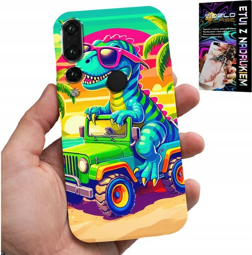 ETUI DO HUAWEI P20 PRO - DINOZAUR W CIĘŻARÓWCE WZORY DLA DZIECI na Arena.pl