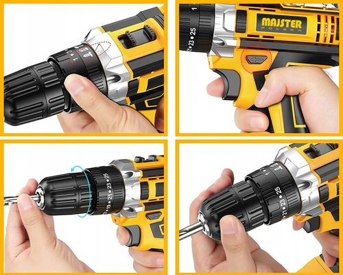 UDAROWA Wiertarka Wkrętarka AKUMULATOROWA WALIZKA 2xAKU 20V BITY na Arena.pl