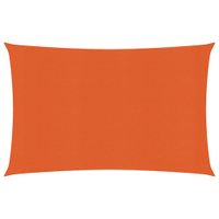 Żagiel przeciwsłoneczny, 160 g/m², pomarańcz, 2,5x3,5 m, HDPE