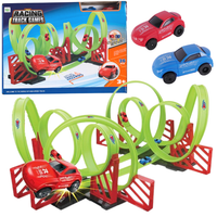 Zestaw Tor Samochodowy Wyścigowy Z 2 Samochodzikami Zestaw Do Złożenia