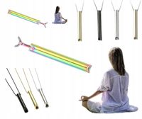 NASZYJNIK GWIZDEK UWALNIA STRES RZUCANIE PALENIA JOGA DWUKOLOROWY TĘCZOWY