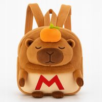 PLECAK PLUSZOWY KAPIBARA Z MANDARYNKĄ PLECACZEK DO PRZEDSZKOLA SZKOŁY