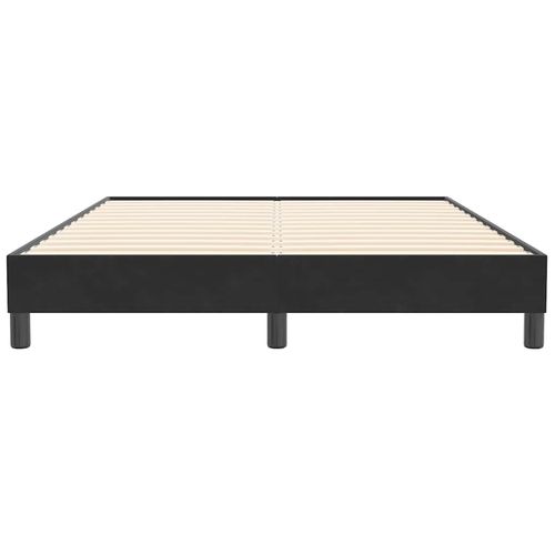 Łóżko Box Spring bez materaca Czarne 140x210 cm Aksamit na Arena.pl