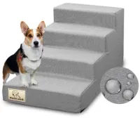 Schody Schodki dla Psa Kota Rampa Podest 4 Stopnie Stabilne 40cm Antyslip