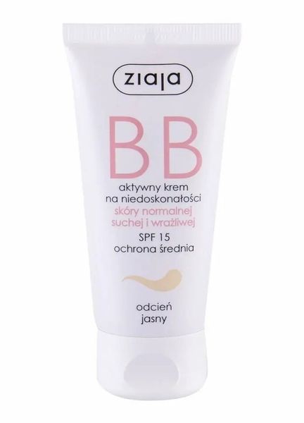 Ziaja krem BB odcień jasny SPF15 50ml zdjęcie 4