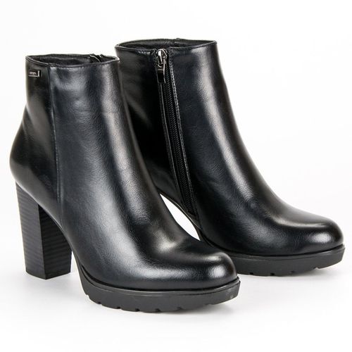 Czarne botki na słupku r.36 na Arena.pl
