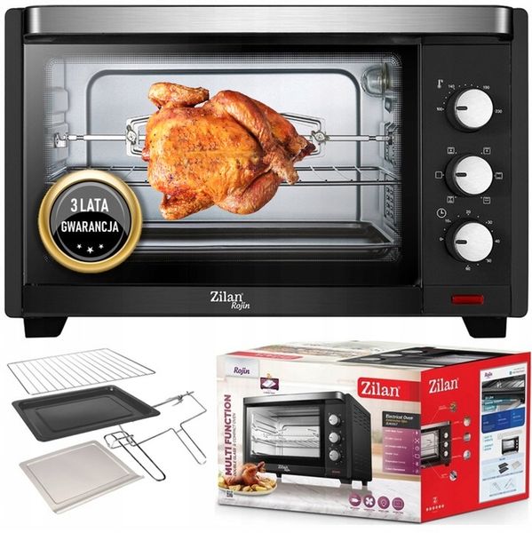 PIEKARNIK ELEKTRYCZNY 35L TERMOOBIEG+ROŻEN+GRILL zdjęcie 1