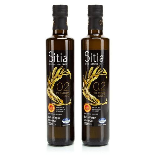 Oliwa z Oliwek Extra Virgin 500 ml Grecka SITIA 0,2% w szklanej butelce na Arena.pl