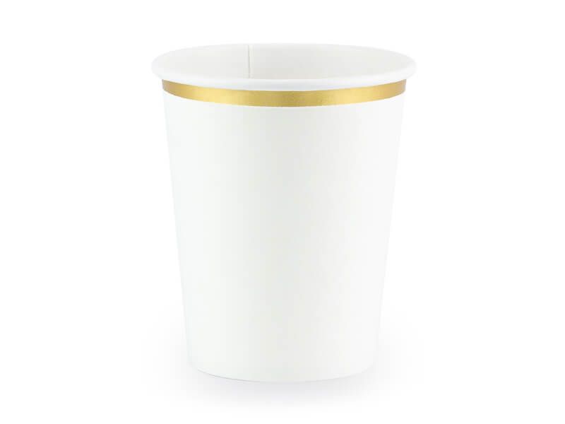 Kubeczki papierowe białe 260ml 6szt. zdjęcie 1