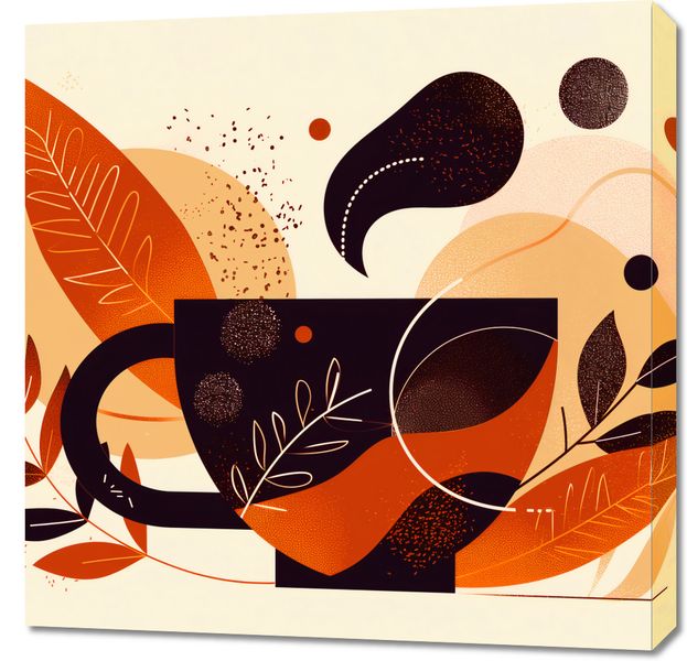 Obraz 70x70cm Wachlarz Ciepła zdjęcie 1