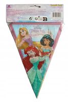 Dekoracja imprezowa Girlanda Flagi Księżniczki Princess 11 flag 4,3m w058