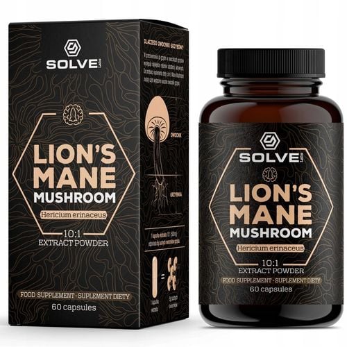 Lion's Mane (Soplówka jeżowata) 10:1 60x 500mg na Arena.pl
