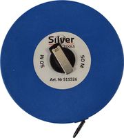 SilverTools Taśma miernicza 50m zwijana korbka budowlana