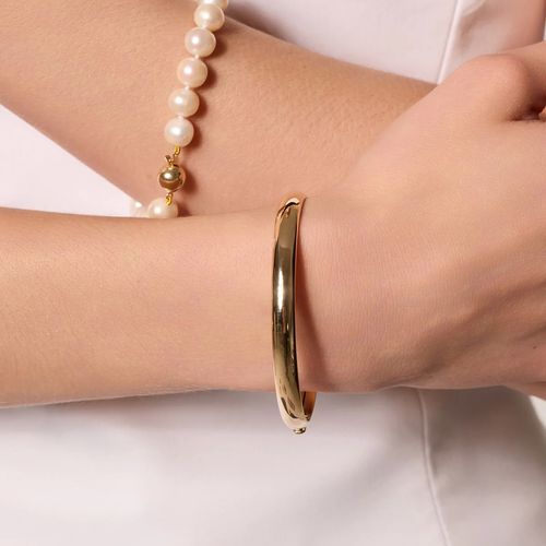 złota sztywna bransoletka typu bangle - 333 - bxx5452 na Arena.pl