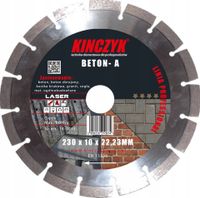 TARCZA DIAMENTOWA 150 x10x22,23 BETON-A PROFESSIONAL KINCZYK 14-1013