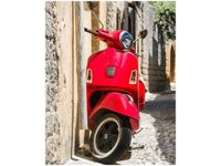 40X50CM CZERWONY SKUTER OBRAZ