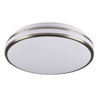 Nowoczesna lampa sufitowa Orbit okrągła LED 15W nikiel