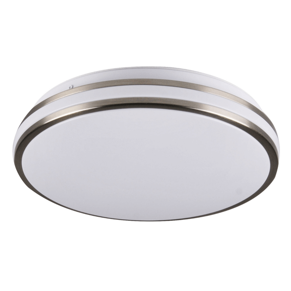 Nowoczesna lampa sufitowa Orbit okrągła LED 15W nikiel zdjęcie 1