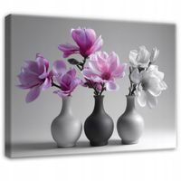 Obraz Na Płótnie Do Sypialni Salonu Kwiaty w wazonie 60x40