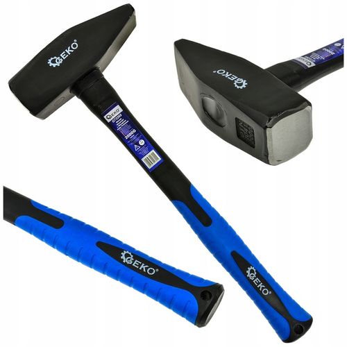 MŁOTEK ŚLUSARSKI 2KG STALOWA GŁOWICA TRZONEK WŁÓKNO SZKLANE GEKO na Arena.pl