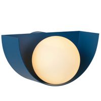 LAMPA ścienna BENNI 45201/01/35 Lucide szklana OPRAWA kula ball kinkiet niebieski biały