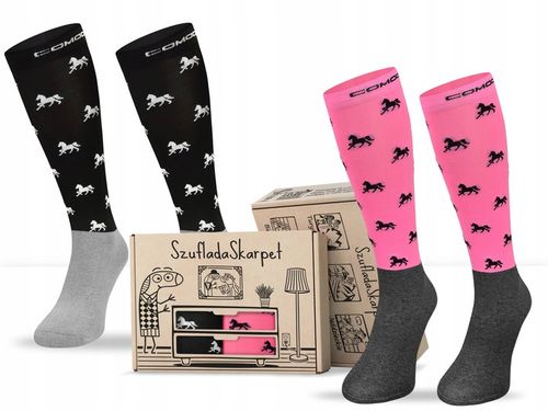 Pudełko podkolanówek jeździeckich z mikrofibry na Arena.pl