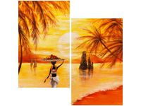 60X60CM CHWILA SPOKOJU DWU OBRAZ ŚCIAN