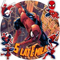 OPŁATEK NA TORT 30CM - SPIDERMAN VENOM + IMIĘ + GRATIS! 24CM 26CM