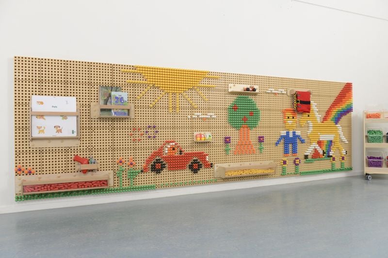 MASTERKIDZ Panel Ścienny Tablica Naukowa Kreatywna STEM + Panel Monatażowy 120x80cm zdjęcie 4