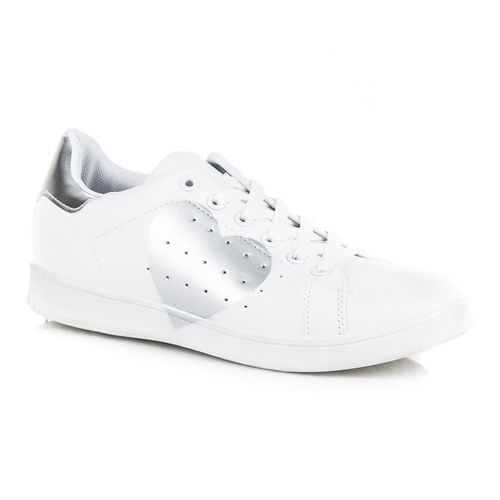 Białe trampki z sercem r.40 na Arena.pl