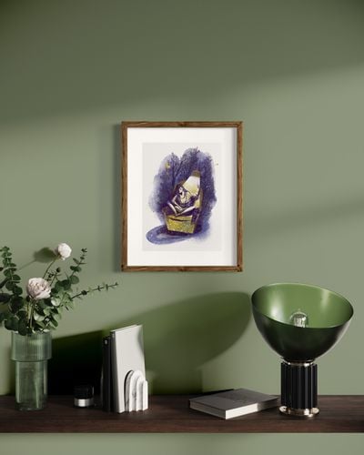 w fotelu - plakat A3 na Arena.pl