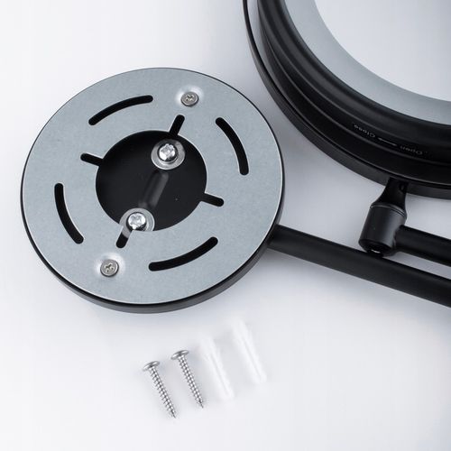 Lusterko kosmetyczne ścienne powiększające do makijażu czarne podświetlane na Arena.pl