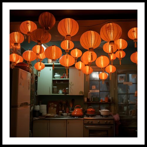 Plakat 80x80cm W Blasku Lampionów na Arena.pl