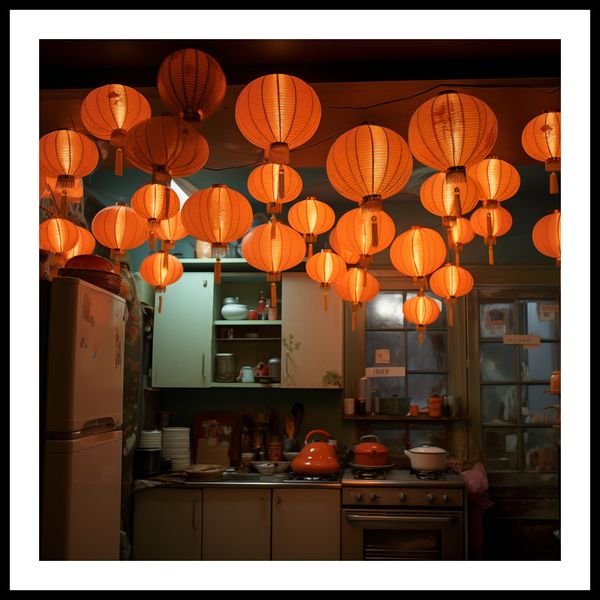 Plakat 80x80cm W Blasku Lampionów zdjęcie 3