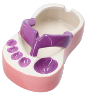 Popielniczka w Kształcie Klapka Fioletowo-Różowy