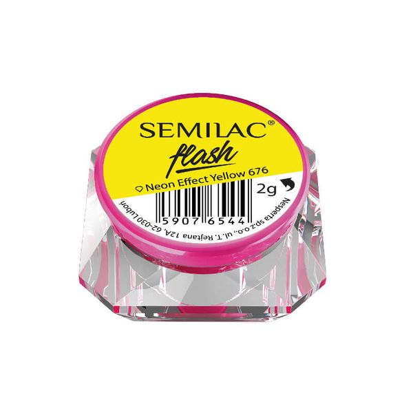 Semilac Flash Neon Effect Yellow 676 zdjęcie 1