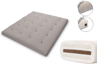 Materac 180x200 z kokosem i 2x lateks - Futon Comfort Relax - Szary