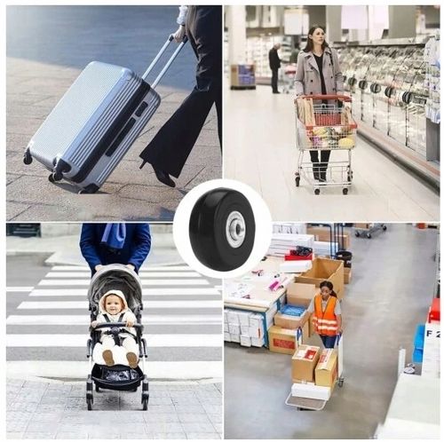 4 SZT ZESTAW KÓŁEK DO WALIZKI CZĘŚCI NAPRAWCZE BAGAŻY WALIZEK TOREB 50*18mm na Arena.pl