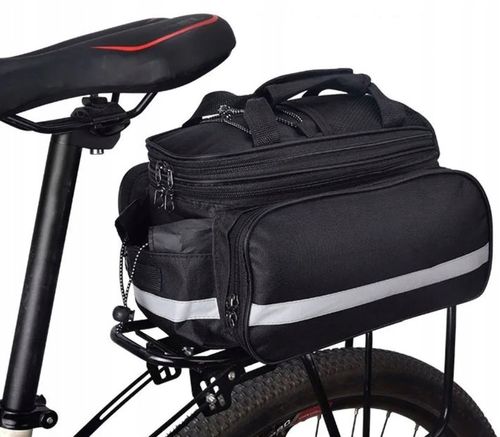 TORBA SAKWA ROWEROWA NA ROWER BAGAŻNIK + POKROWIEC Pojemna Wygodna Solidna na Arena.pl