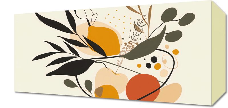 Obraz 40x20cm Botaniczny Wir zdjęcie 1