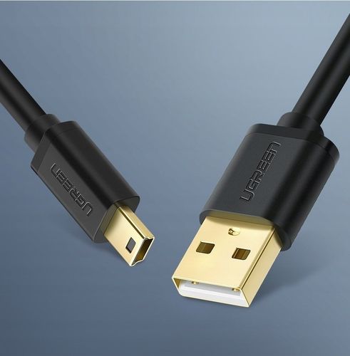 Pozłacany kabel USB- mini USB 3 m jakość przewód Ugreen do nawigacji kamery na Arena.pl
