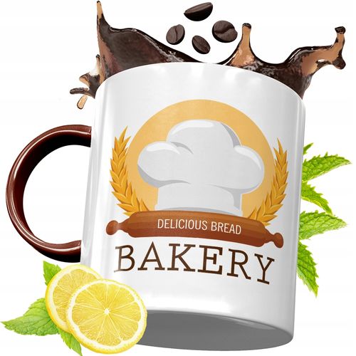 Kubek Bordowy Dla Piekarza Na Urodziny Prezent Z Nadrukiem Ze Zdjęciem na Arena.pl