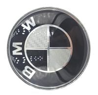 BMW znaczek na maskę EMBLEMAT na przód BMW 82mm PRZEDNIE LOGO carbon