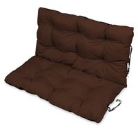 Poduszka na ławkę ogrodową huśtawkę 120x60x50 brąz