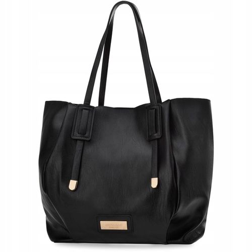 Torba Damska Duży Worek Shopper Torebka Monnari + Listonoszka Czarna na Arena.pl