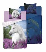 Pościel bawełniana fluorescencyjna 140x200cm KOŃ