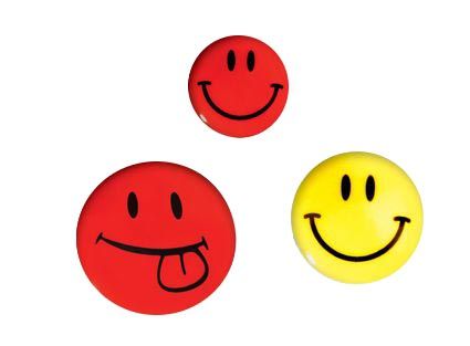 MAGNESY DO TABLIC 40MM/4 CZERWONE UŚMIECH TETIS zdjęcie 1